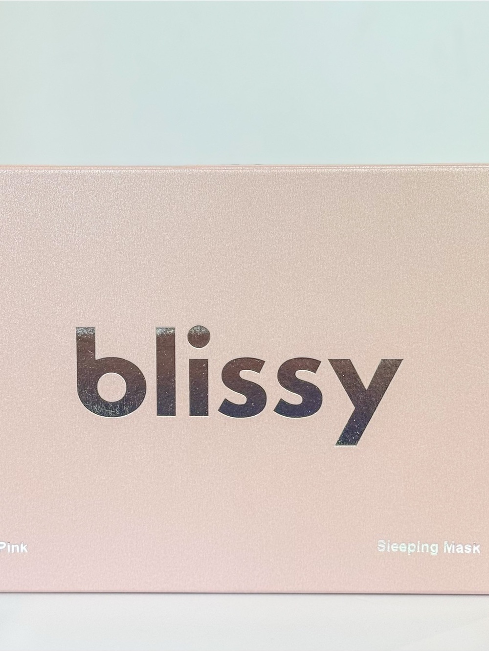 Blissy 100% Mulberry Silk Sleep Mask Pink NWT Luxury Eye Mask